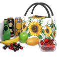 thumbnail image 3 of Easygdp Sunflowers (2) Bolsa de Almuerzo Insulada Reutilizable, Bolsa de Mano y Bandolera para Oficina, Trabajo, Viajes, 3 of 6