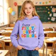 thumbnail image 4 of ZHOGXU Girls Hooded Sweatshirt Floral Letter Print Long Sleeve Back to School Pullover Hoodie For Kids Casual Loose Fit Everyday Wear,Light Purple,11-12 Years, 4 of 7