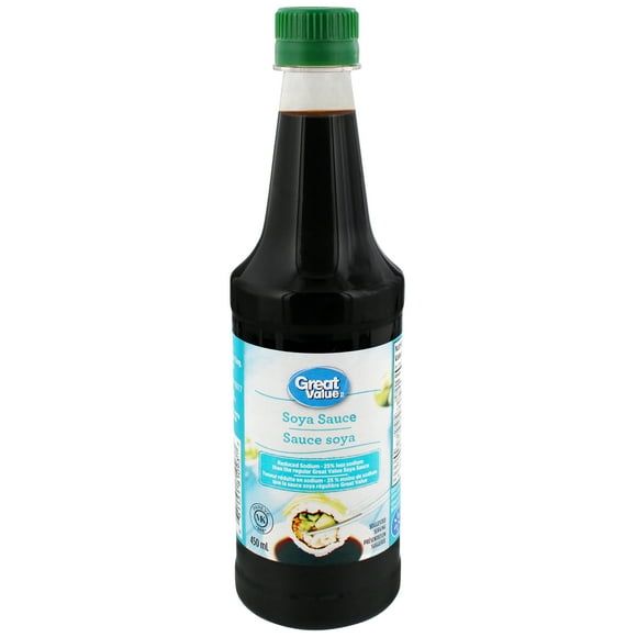 Sauce soya moins de sodium de Great Value 450 ml