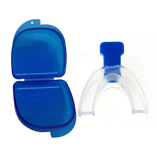 Premium Blue EVA Anti-Snoring Mouthguard - Bruxism Relief & Teeth Grinding Protection for Comfortable Night Sleep, Includes Storage Case & User Guide - Soft, BPA-Free, Odorless Dental Guard for Home
