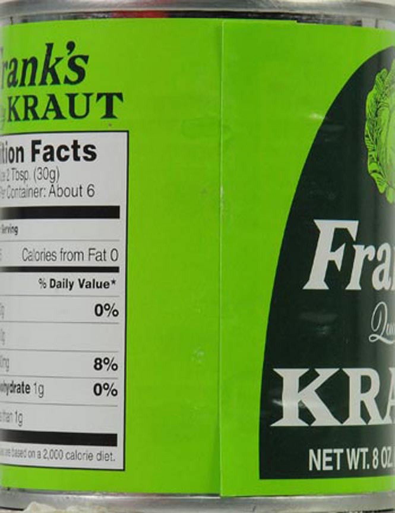 Frank's Quality Shredded Sauerkraut, 8 Oz Can