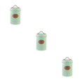 thumbnail image 1 of serony Metal Transparent Tea Jars For Storing And Displaying Favorite Tea Leaves Versatile Kitchen Storage Jars Eco-Friendly Green sugar 3Set, 1 of 6