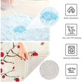 thumbnail image 6 of SKYSONIC Toilet Bathroom Rugs Sets 2 Piece, Oriental Style Painting Plum Blossom Spring Beige Soft Absorbent Fluffy Toilet Mat Set Non-Slip Rubber Backing Bath Mats for Bathroom,16"x24"+20"x24", 6 of 7