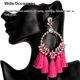 thumbnail image 5 of Minnieouse 2 pendientes de aleación con colgante de borla, adorno en forma de flor, hallazgos de larga duración, fiesta, aniversario, Color brillante, Ropa, zapatos y accesorios Miscelánea Rosa Minnieouse AP017683-04, 5 of 6