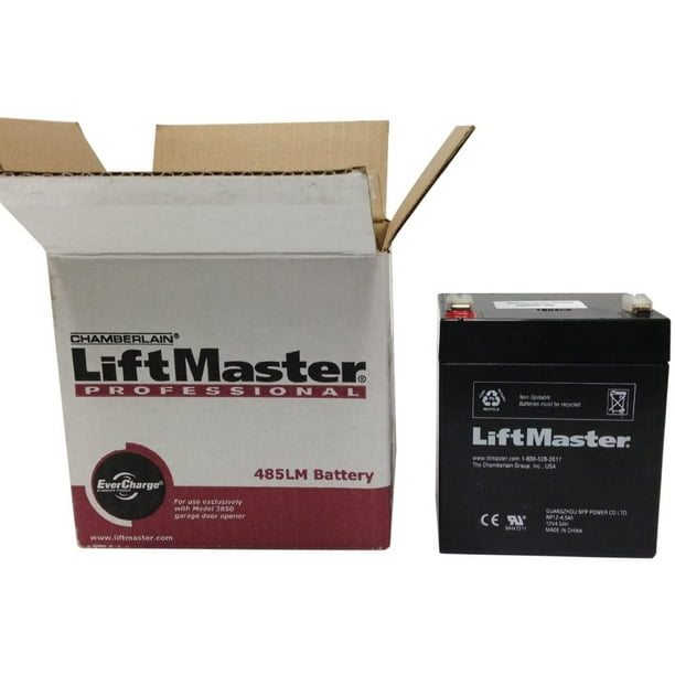 Chamberlain Liftmaster 485lm Battery Liftmaster Garage Door Openers 485lm Battery Backup Oem Allows You To Still Come Go Through Your Garage Door When The Power By Visit The Chamberlain Store
