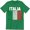 Green, variant on Italia Italian Flag Emblem - National Pride Country Symbol Men's Tee