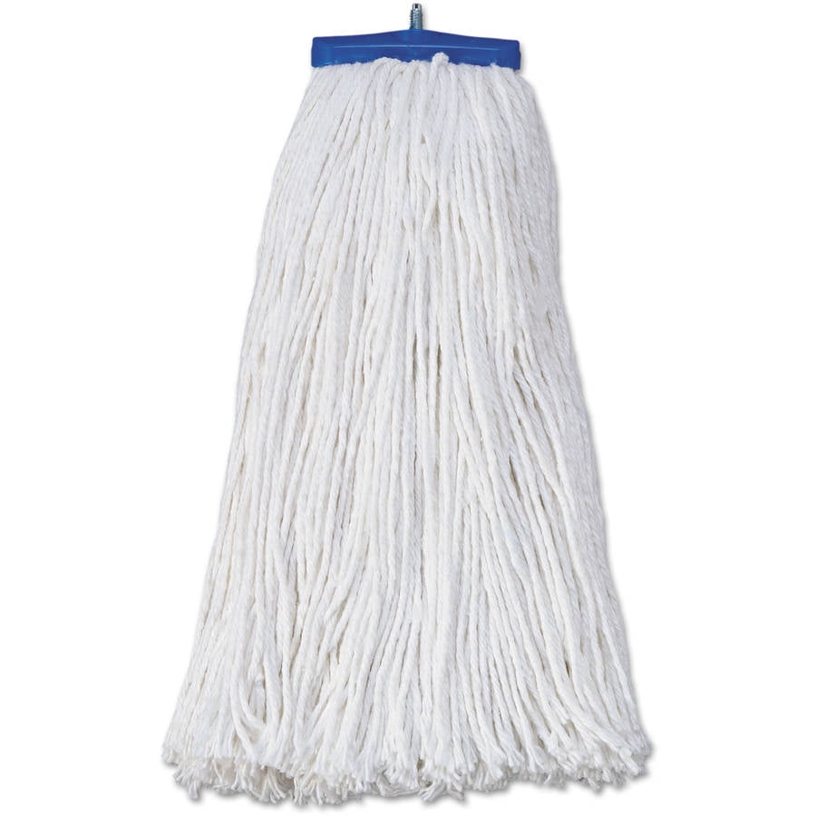 Boardwalk Economical Lie-Flat Rayon Fiber White Mop Head, 12 count by UNISAN