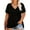 386-Black, variant on Floral Plus Size Tops Womens Short Sleeve Summer T-Shirts V-Neck Basic Pullover Casual Blouses 2XL 18W 20W