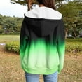 thumbnail image 4 of safuny Womens Zip Up Hoodies Coats Long Sleeve Gradient Oversized Sweatshirts Jacket with Pockets Fall Fashion Clothes Green _f S, 4 of 6