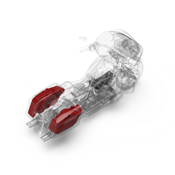 Rockford Fosgate HD14-SBSUB Dual 10" Saddlebag Subwoofer Kit for 2014 and Newer Harley Davidson Motorcycles