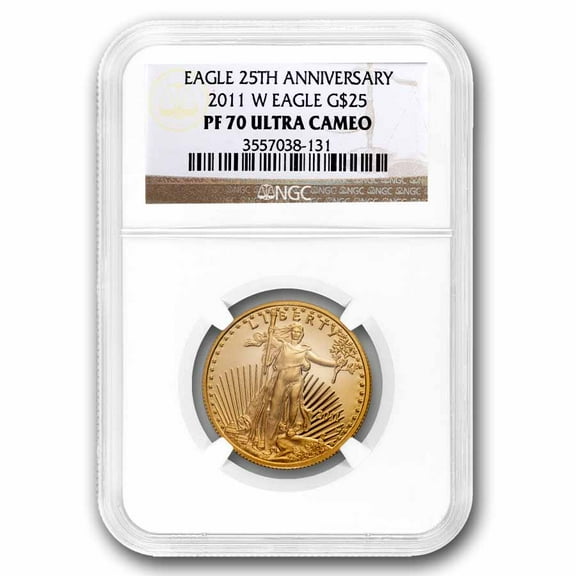 2011-W 1/2 oz Proof American Gold Eagle PF-70 UCAM NGC