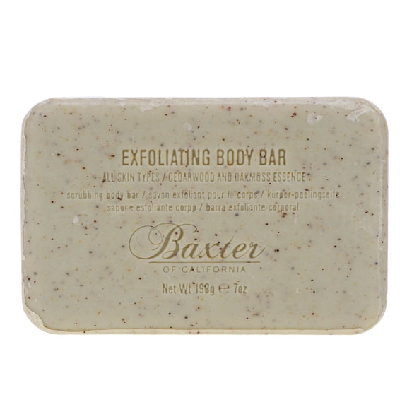 Baxter of California Men's Exfoliating Body Bar Soap Cedarwood and Oak Moss Essence 7 oz
