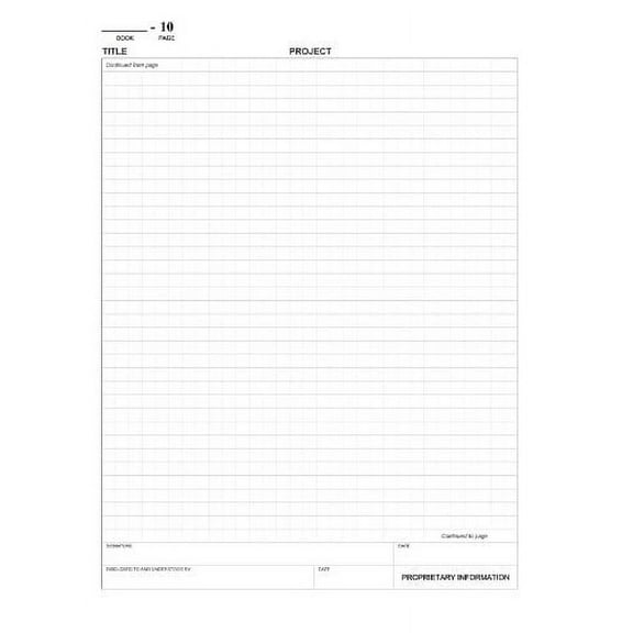 BookFactory Lab Notebook - 240 Pages (.25'' Grid Format) 8'' x 10'' Burgundy Cover Section Sewn Hardbound Laboratory Notebook (LIRPE-240-SGR-A-LMT1)