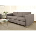 thumbnail image 2 of Pacific Sofa in Cement Gray Fabric with Chrome Legs, 2 of 7