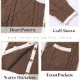 thumbnail image 3 of GYRATEDREAM Women's Long Sleeve Crewneck Button Down Sweaters Knit Cardigan Trendy Ladies Fall Clothes, 3 of 8