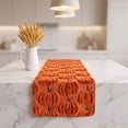 thumbnail image 5 of Cififendec Autumn Pumpkin Embroidered Plush Table Runner, 92"×13", 3D Textured Decorative Table Runner for Farmhouse Dining Table Harvest Gathering, 5 of 5