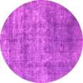 thumbnail image 1 of Ahgly Company Indoor Round Abstract Pink Modern Area Rugs, 8' Round, 1 of 4