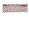 thumbnail image 3 of cotton polka dots window valance 58 wide red on white, 3 of 3