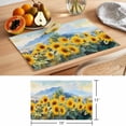 thumbnail image 6 of Summer Sunflower Placemats Set of 2, Watercolor Yellow Floral Plant Non-Slip Place Mats Washable Table Mats for Kitchen Dining Table Decorations Indoor/Outdoor, 6 of 9