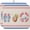 Pink SkyBlue Beige, variant on Dish Drying Mat for Kitchen Counter,Summer Swimming Ring Slippers Coconut Absorbent Microfiber Drainer Rack Pad Blue Pink Stripes Quick Dry Mat for Sinks Dishes Utensils 16x18in,1 Pack