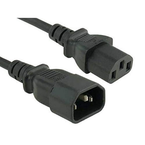 Cable Leader 18 AWG Computer Power Extension Cord (IEC320 C13 to IEC320 C14) UL Listed (25 Foot (1 Pack))