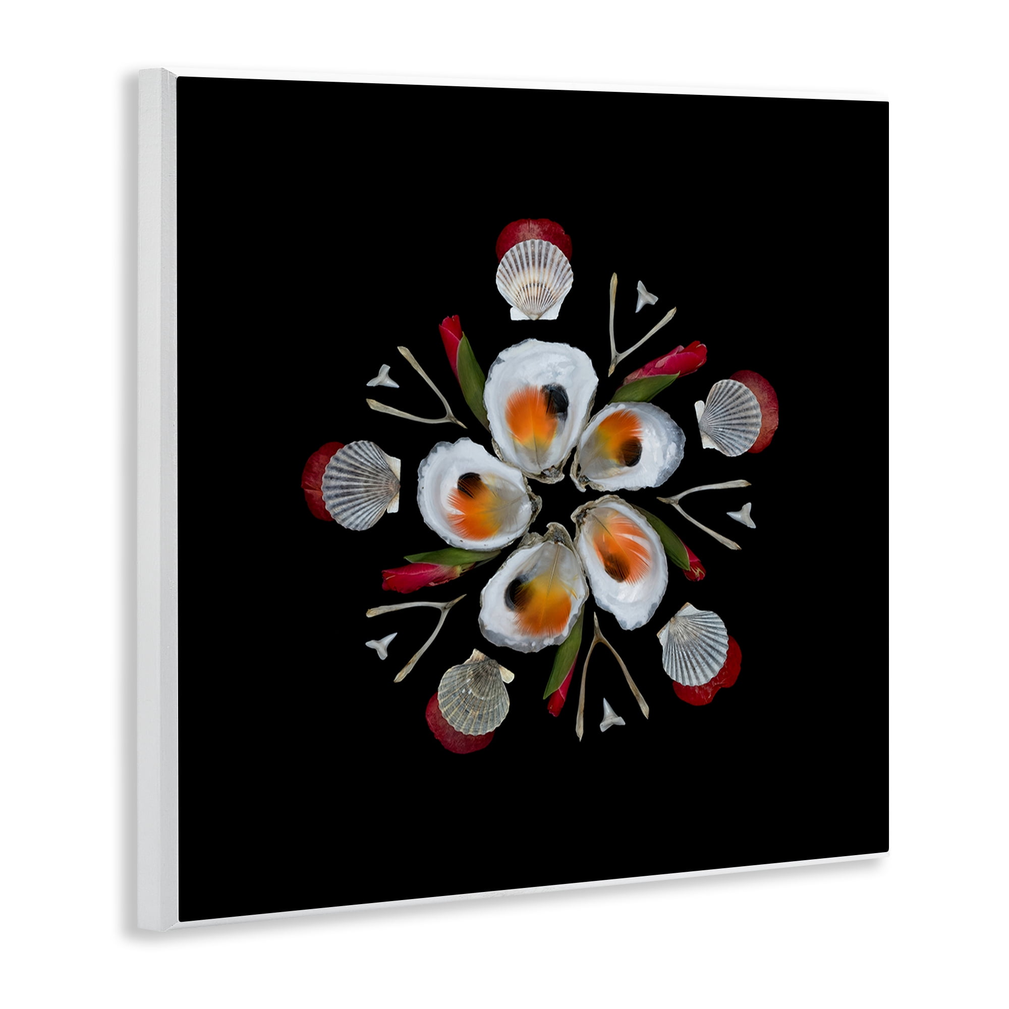 Stupell Industries Nautical Oysters Mandala Wall Plaque Art, design by Beth Adoette