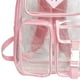 thumbnail image 1 of Mochila Transparente para Mujer Con Correa Ajustable PVC Exteriores () Rosa, 1 of 7