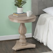 Powell Stanton Pedestal Accent Side Table, Natural
