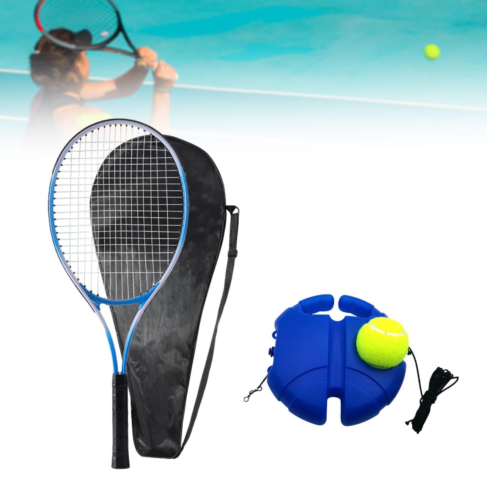 Baoblaze Tennis Racket Portable Professional Tennis Training Ball with String Adults Blue