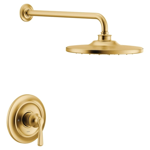 Moen UTS344302BG One Handle Single Function Shower Faucet in Brushed Gold (Trim Only)