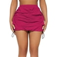 thumbnail image 1 of Womens Cargo Skirt  Casual Summer High Waisted Bodycon Pencil Ruched Mini Skirts Side Drawstring And Pockets, 1 of 4