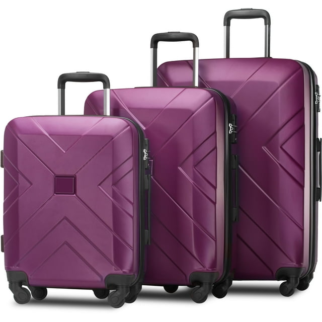 3 Piece Expandable Luggage Sets on Sale, SEGMART Carry on Suitcase w