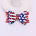 thumbnail image 6 of TOWED22 4th of July Patriotic Girl Hair Bows Clips Accessories, Glitter Red White and Blue Hair Clips USA Decorative Women Hair Accessories for Independence Day Memorial Day(Red), 6 of 7