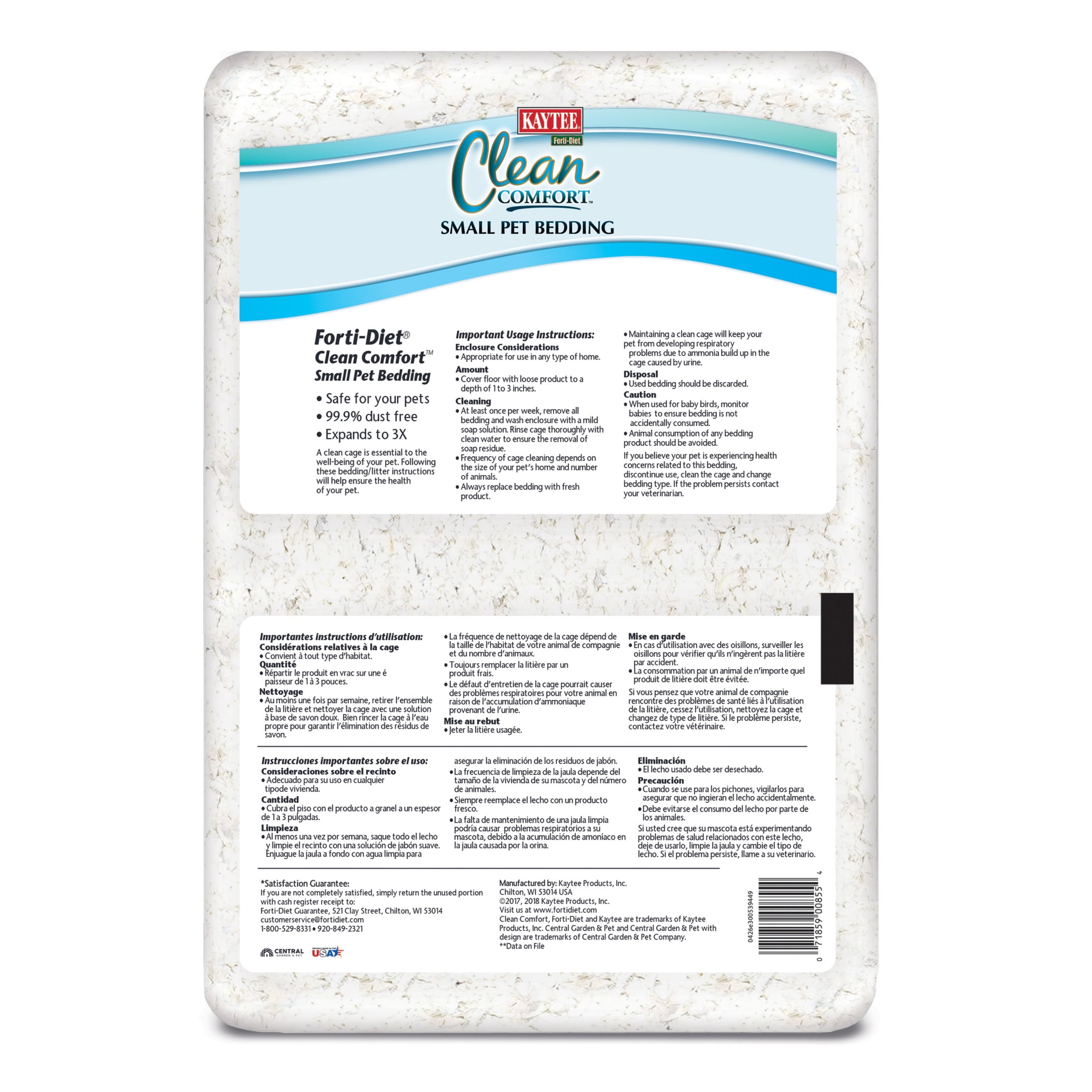 Forti-Diet Clean Comfort White Bedding 49.2 Liters