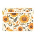 thumbnail image 7 of Yayeee Collapsible Cube Storage Bin with Lid Fabric Closet Decorative Basket with Handles, Watercolor Sunflowers and Leaves, 7 of 7