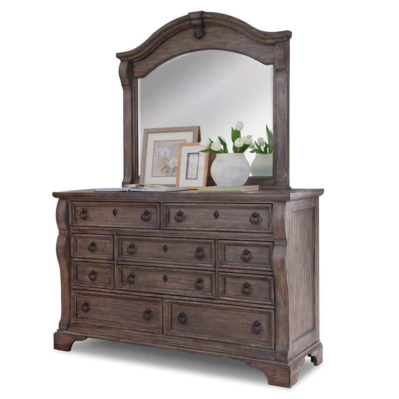 Charcoal dresser with mirror Clearance