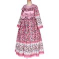 thumbnail image 4 of Jizyo Robe Maxi Abayas Musulmanes pour Filles une Pièce Manches Longues Robe de Prière Islamique Robe Kaftan Arabe Rose 120/5Y, 4 of 7