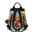 thumbnail image 2 of FORMRS Women's Travel Backpack Purse Anti-Theft Hidden Pockets Casual Shoulder Bag, Orange Floral Tomatoes, 2 of 7