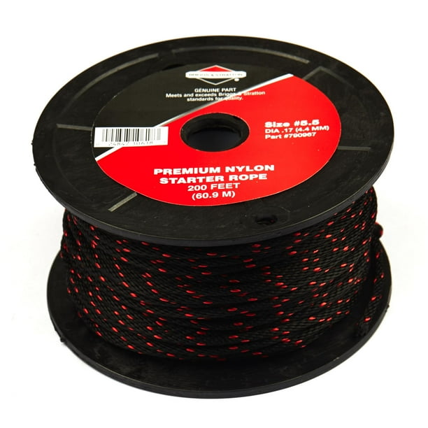 Briggs and Stratton Premium Starter Rope 200' spool, size 51/2 (4.