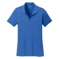 thumbnail image 5 of Yellow Rooster Women's Cotton Touch Performance Polo T-Shirt Strong Blue 3XL, 5 of 6