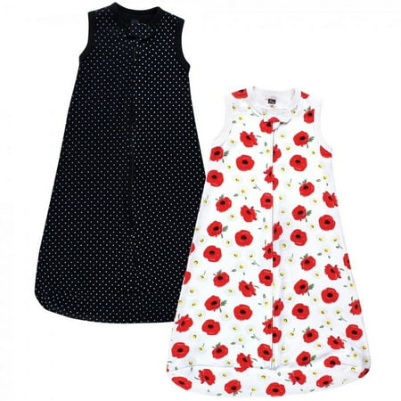 UPC: 0660168182149 | Hudson Baby Infant Girl Interlock Cotton Sleeveless Sleeping Bag Poppy Daisy 0-3 Months