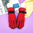 thumbnail image 5 of 1 par de guantes de ciclismo para niños, guantes suaves y gruesos y cálidos, guantes impermeables, 5 of 5