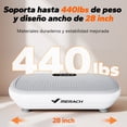 thumbnail image 2 of MERACH Vibration Plate Trainer Pro - Soporte de 440 lb, Motor Mejorado, Bluetooth, Pedales de Silicona, 2 of 9