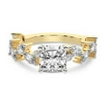 thumbnail image 4 of IGI Certified 1 Carat Cushion Shape Lab Grown Diamond Engagement Ring | 14K Yellow Gold | Hester Petite Side Stone Diamond Ring | FG-VS1-VS2 Quality Friendly Diamonds, 4 of 6