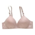 thumbnail image 1 of Yuzhih Women Seamless Bra No Underwire Push up Solid Comfy Bralettes Everyday Supportive Full Coverage Bras, 1 of 3