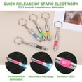 thumbnail image 5 of Uxcell 2pcs Anti-Static Keychain Car Static Human Body ESD Tool Electricity Discharge Remover Keychains for Car Door House, Green, 5 of 7