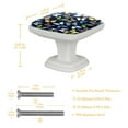 thumbnail image 4 of 4PCS Square Cabinet Fluorescence Knob Glowing in the Dark Furniture Drawer Pulls Handle with Screws Butterfly, 4 of 5