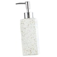thumbnail image 4 of Dispensador de jabón líquido y loción, botella de lujo de 350 ml, para baños, hoteles y cocinas. Blanco Impreso Punteado, 4 of 6