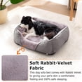 thumbnail image 2 of Cama para Perro MIXJOY Ortopédica de Terciopelo Suave 76x61 cm Gris, 2 of 7