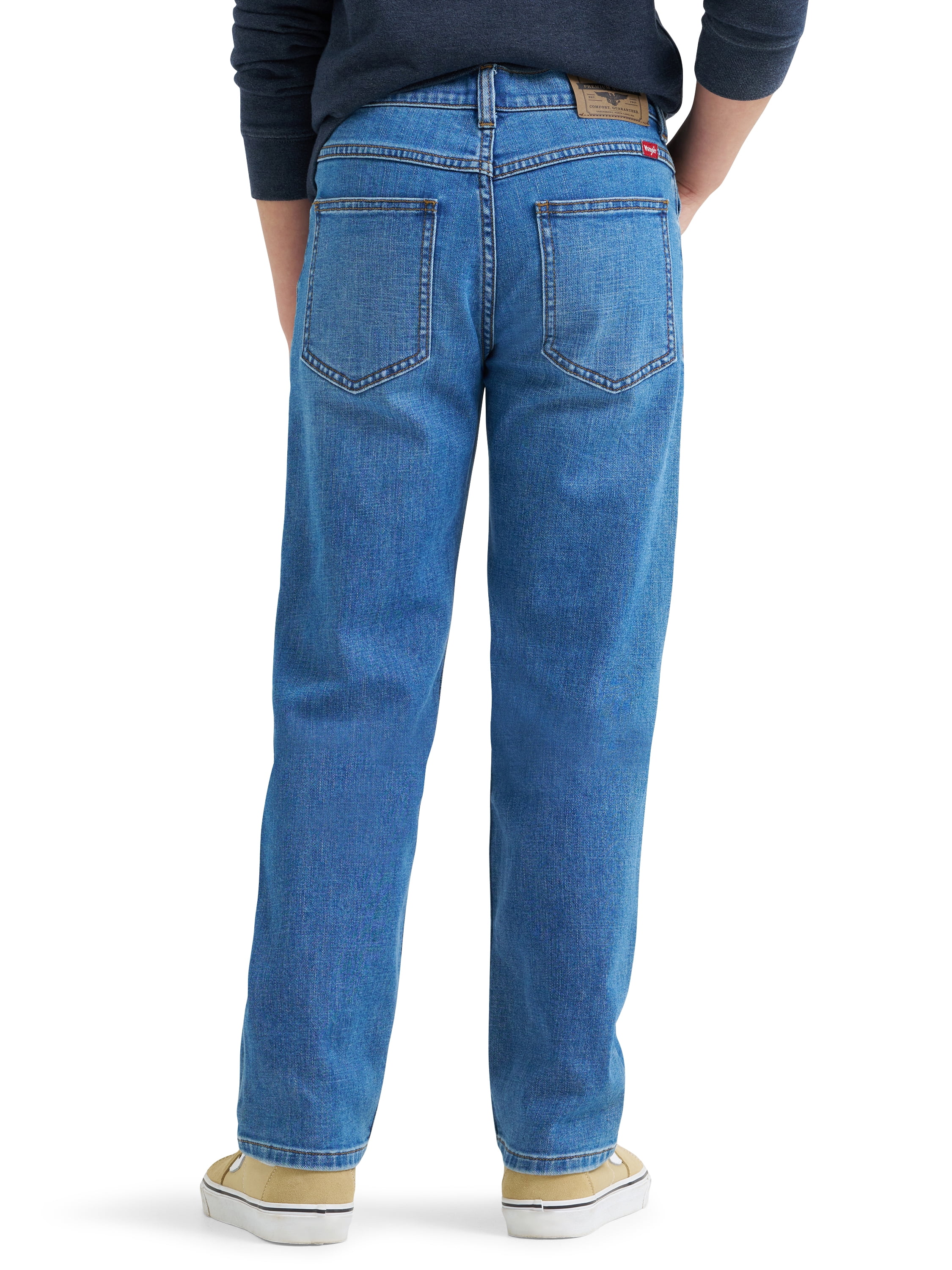 Wrangler® Boys Straight Fit Denim Jeans, Sizes 4-18 Regular, Slim, & Husky